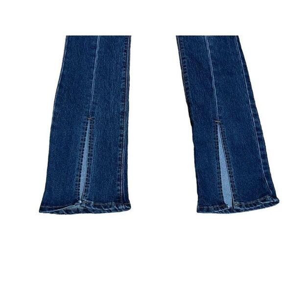 Umgee Denim Flared Leg with Slit Jeans Size 1 - Picture 3 of 5